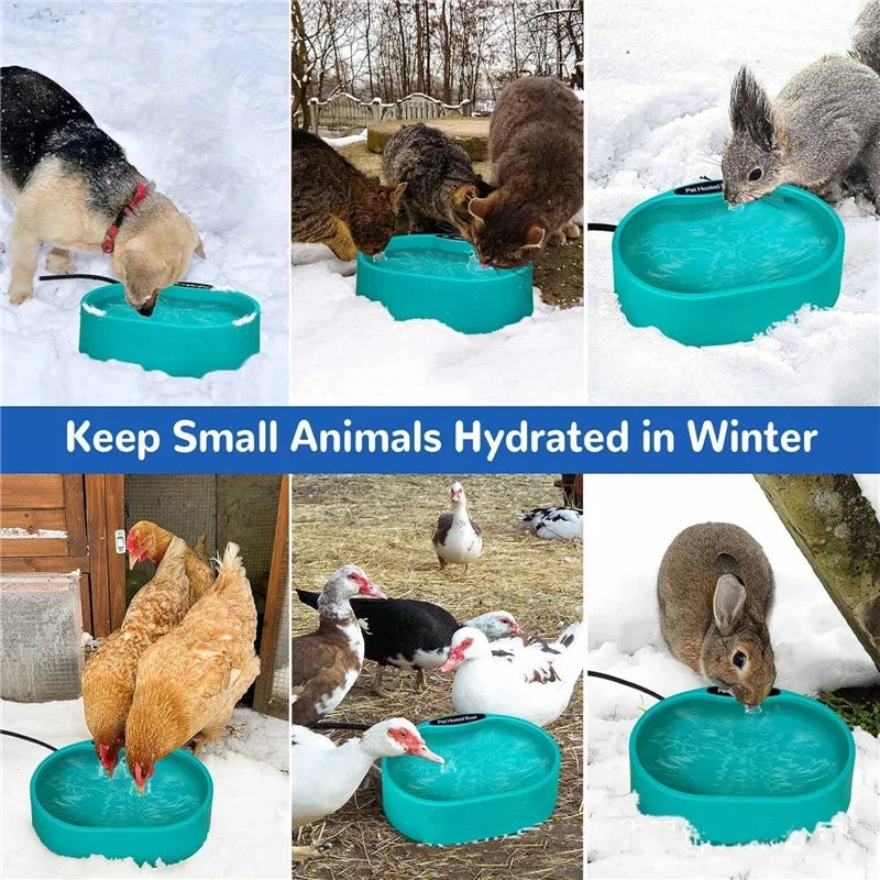 3.7L Automatic Heated Water Bowl – Temperature-Controlled Pet Feeder
