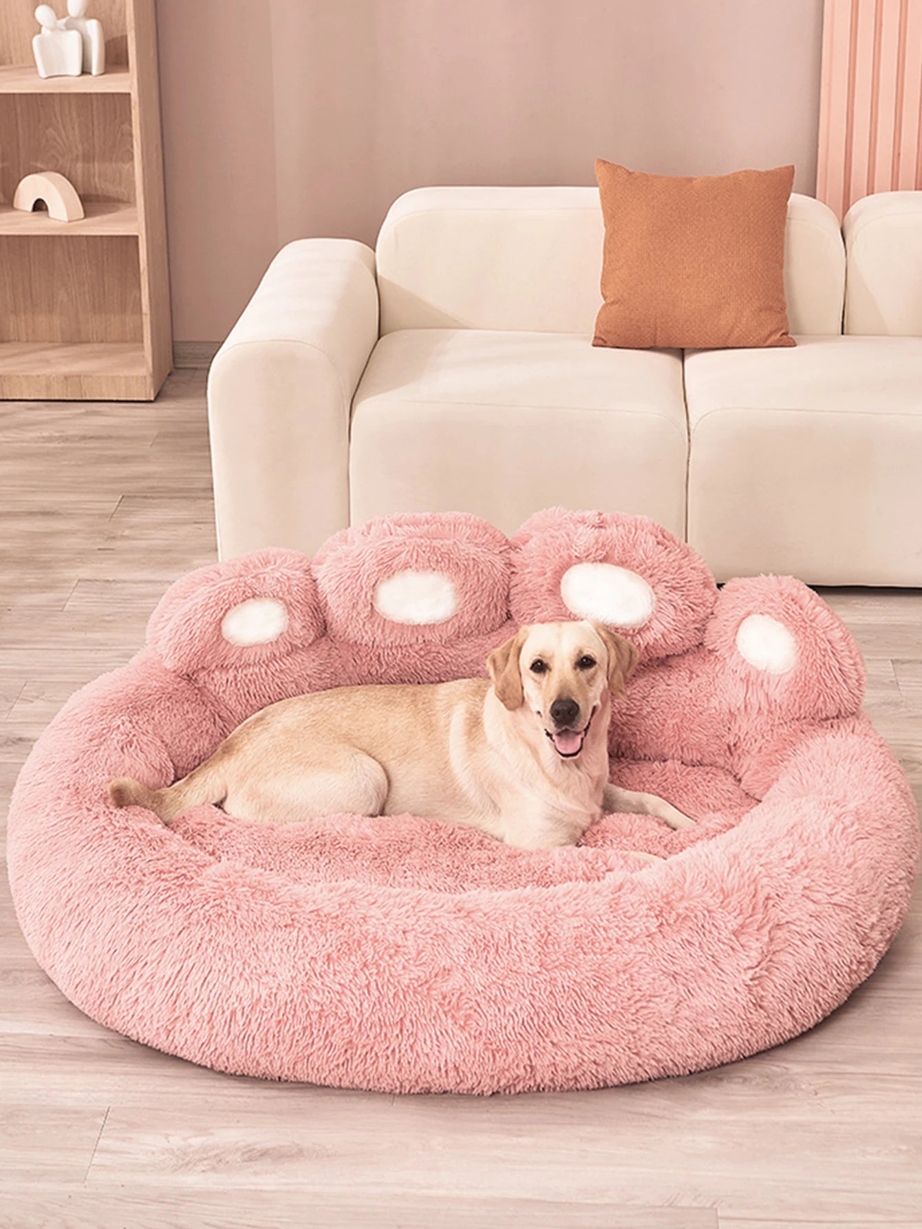Warm Fluffy Pet Bed – Winter Sofa Basket for Dogs, Puppies & Cats