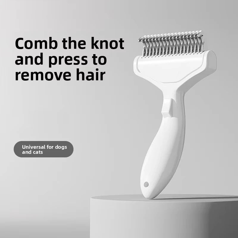 Stainless Steel Dog Hair Removal Brush – Pet Grooming & Dematting Comb