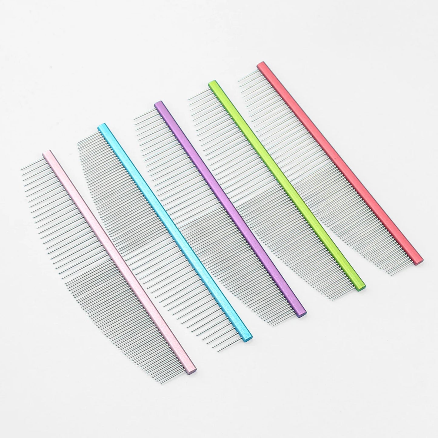 Pet Moon Comb – Stainless Steel Thin Teeth Grooming Comb for Cats & Dogs