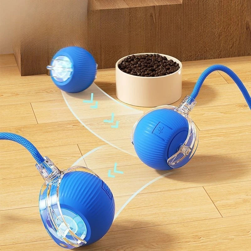 Automatic Cat Toy Ball – Silicone Rolling & Teasing Smart Kitten Toy