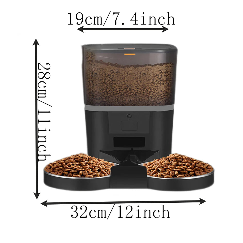 4L Smart Automatic Pet Feeder with Camera – App Controlled Cat & Dog Feeder