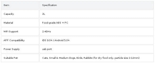 2L Wireless Smart Pet Feeder – App Controlled Cat & Dog Dispenser