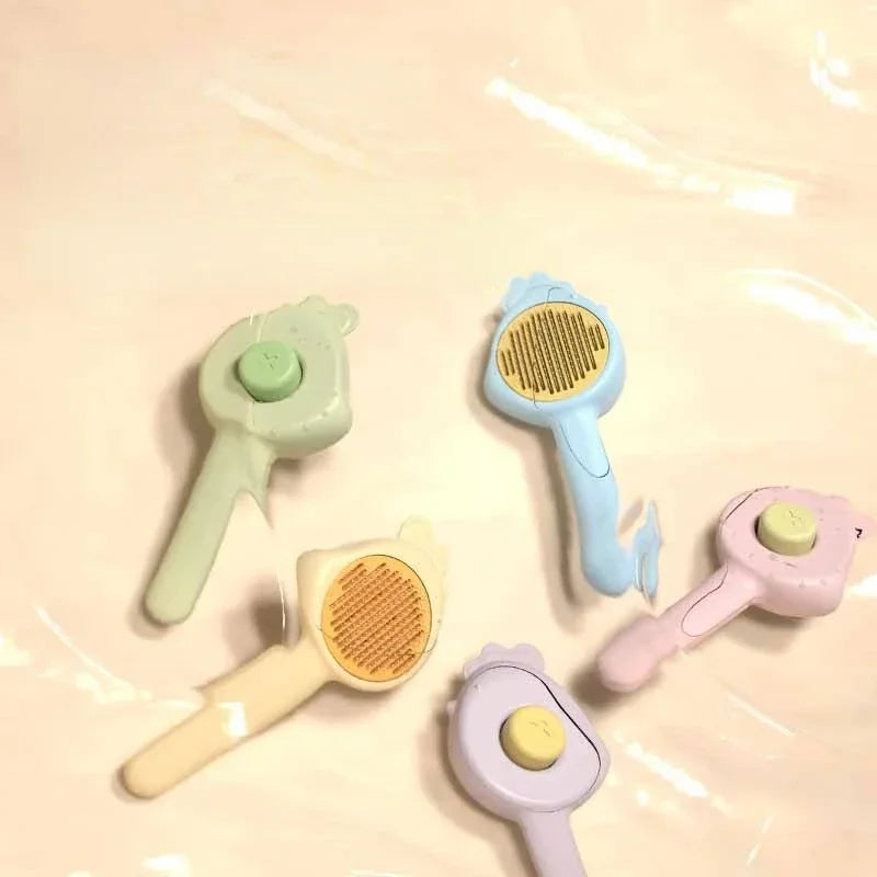 Self-Grooming Pet Massage Brush – Hair Removal Comb for Cats & Dogs