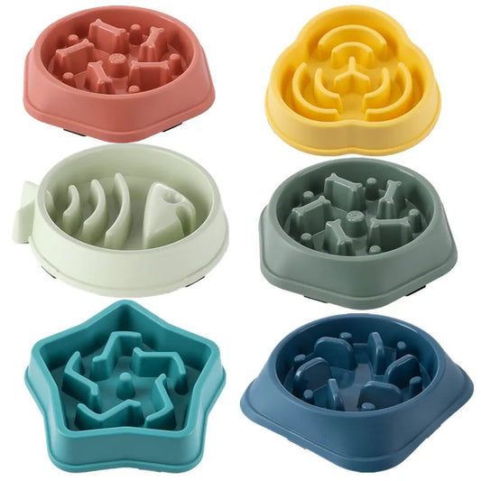 "Slow Feeder Pet Bowl – Anti-Choking, Non-Slip, Healthy"