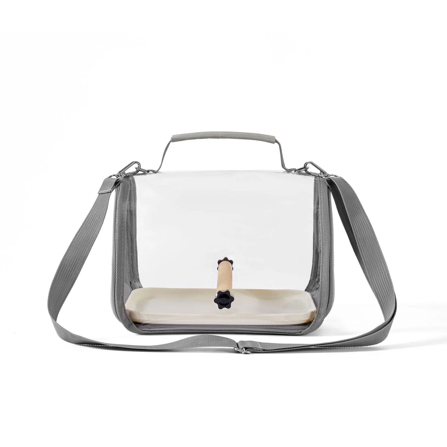 Portable Bird Travel Carrier – Airline Approved Cage with Perch & Tray for Parrots