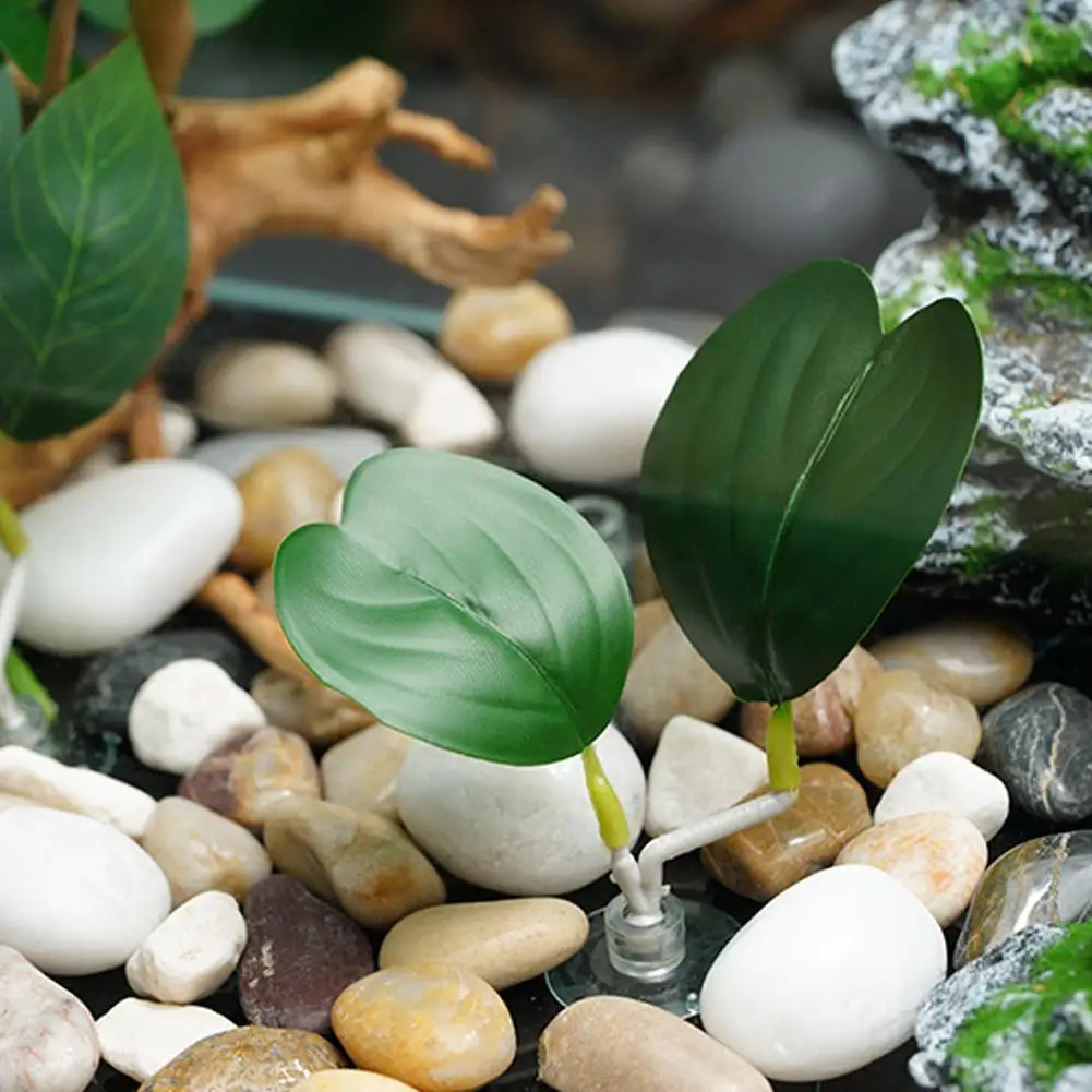 New Fish Tank Simulation Leaf Fighting Fish Resting Laying Eggs Ornamental