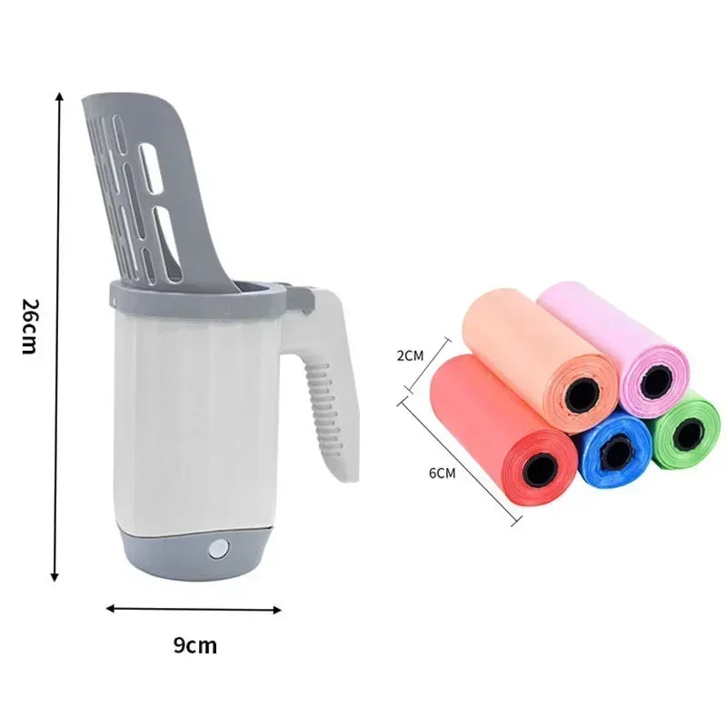 Cat Litter Scoop with Refill Bag – Self-Cleaning Garbage Picker