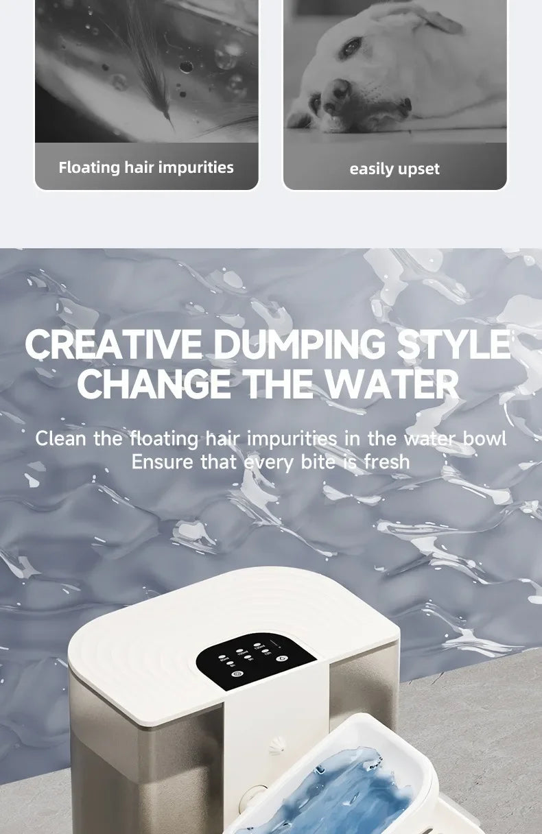 "Smart Wireless Cat Water Fountain 4.5L – Silent & Rechargeable"