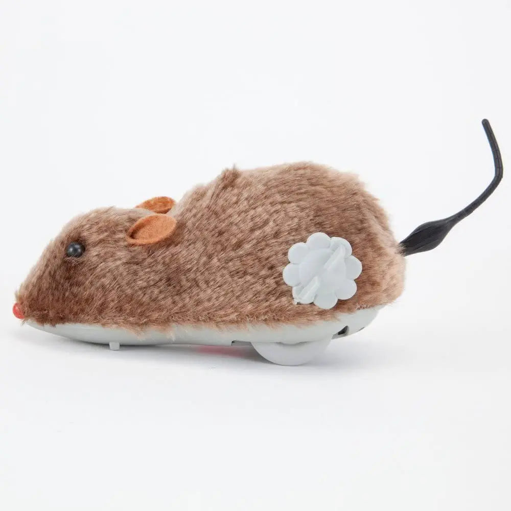 Lifelike Plush Mouse Toy – Running Rat Toy for Cats & Dogs (Random Color)