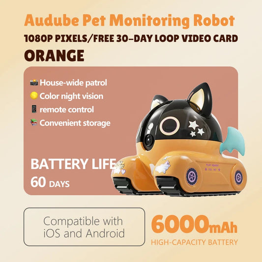 Pethiphop Smart Pet Cam Robot – Talk, Track & Roll