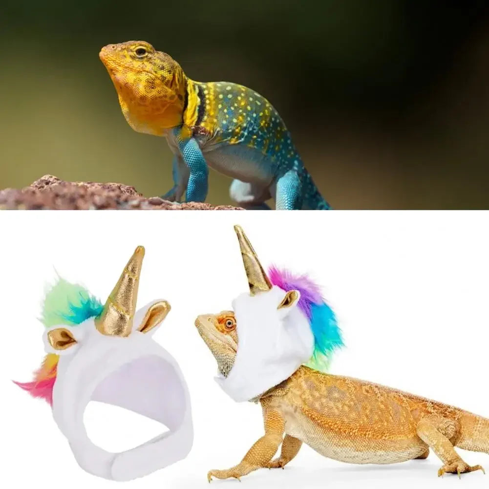 Adjustable Reptile Hat – Breathable Headgear & Apparel for Lizards