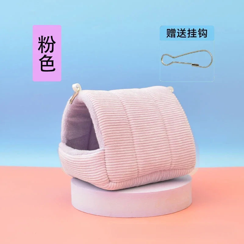 Winter Warm Bird Nest – Cotton Hanging Hammock & Tent Bed for Parrots & Budgies