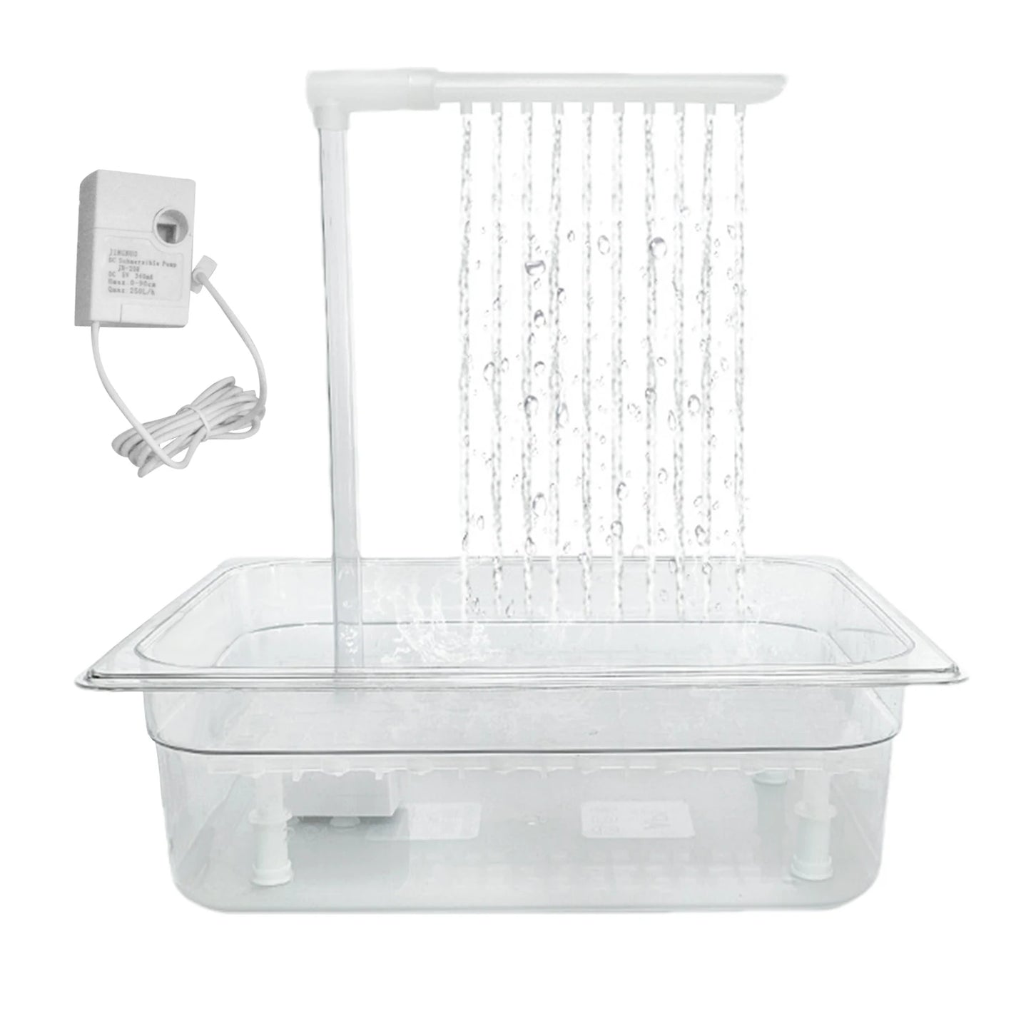 Automatic Parrot Bird Bath – Circulating Water Shower for Cages