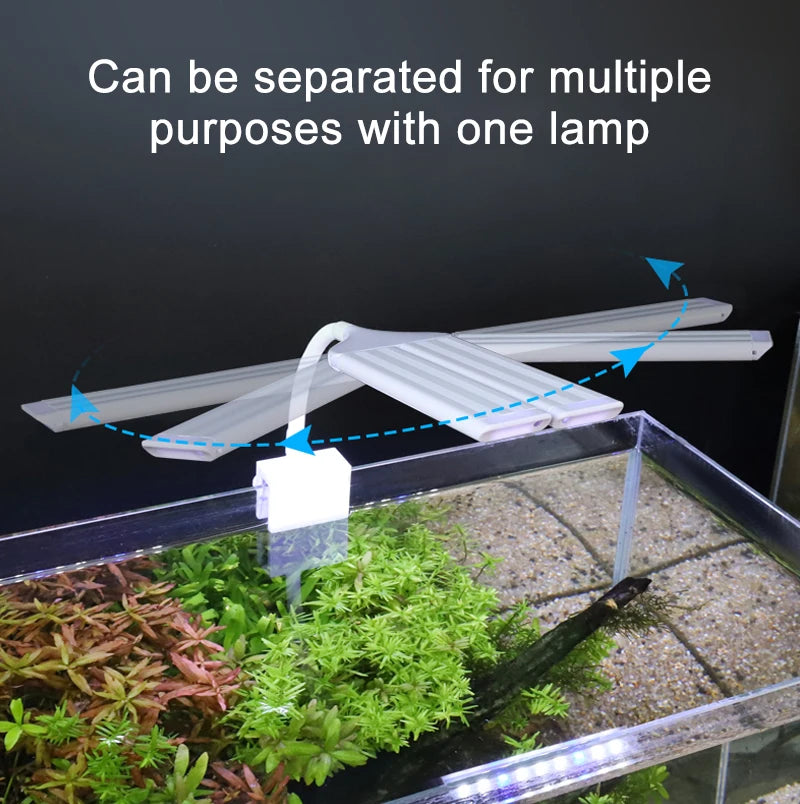 Super Bright Clip Lamp LED Aquarium Light for Aquatic Plant Grow Fish Tank