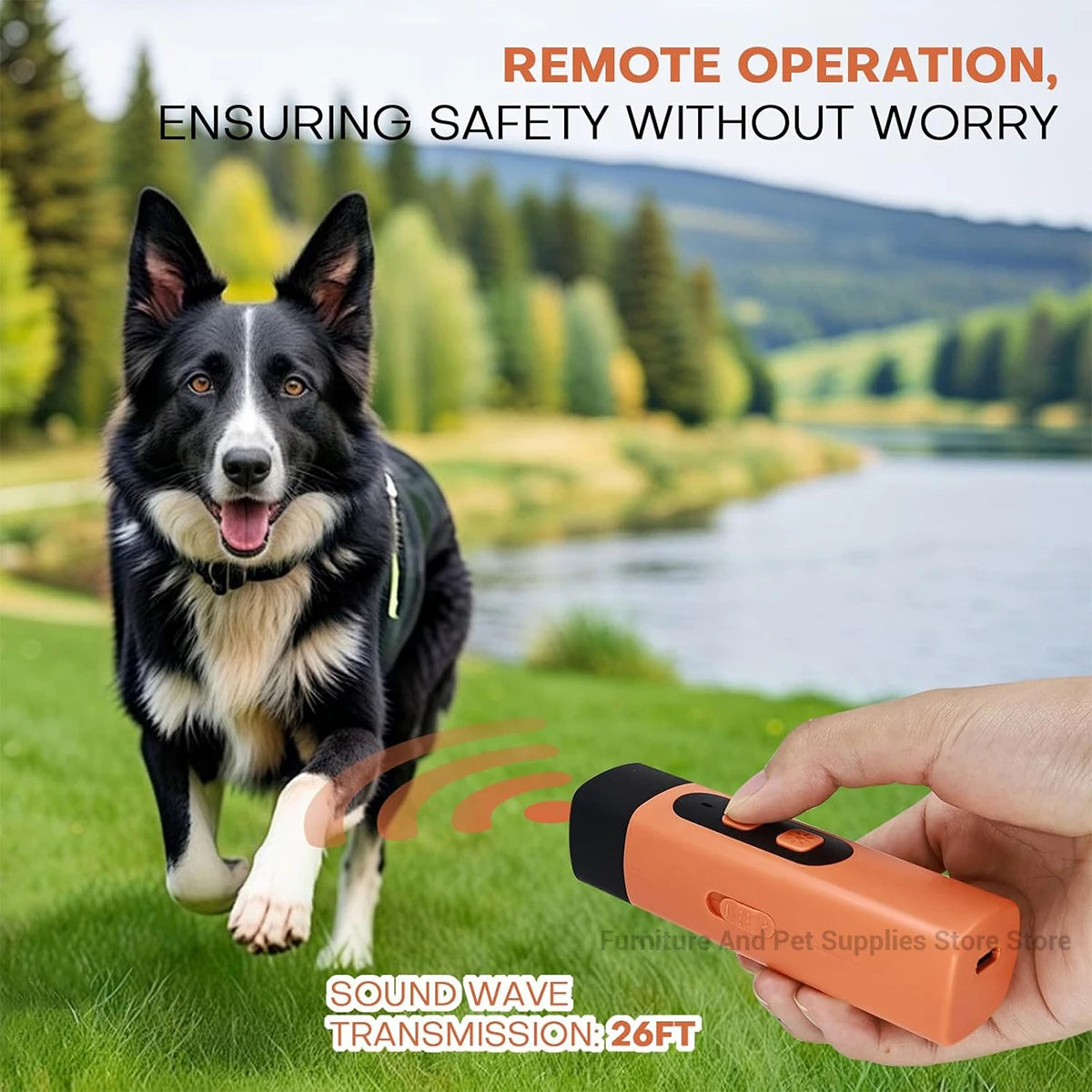 Rechargeable Ultrasonic Anti-Bark Device – Dog Training & Deterrent with LED Light