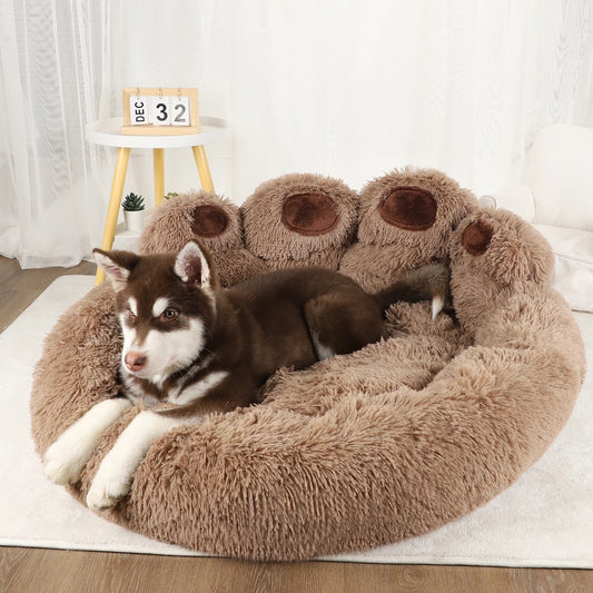 Warm Fluffy Pet Bed – Winter Sofa Basket for Dogs, Puppies & Cats