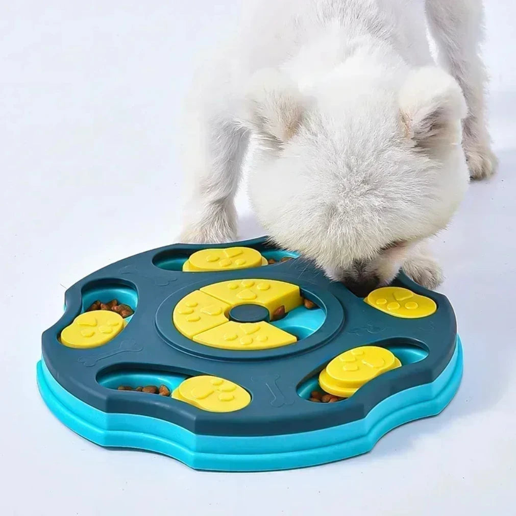 Interactive Dog Puzzle Slow Feeder – IQ Training Food Dispenser