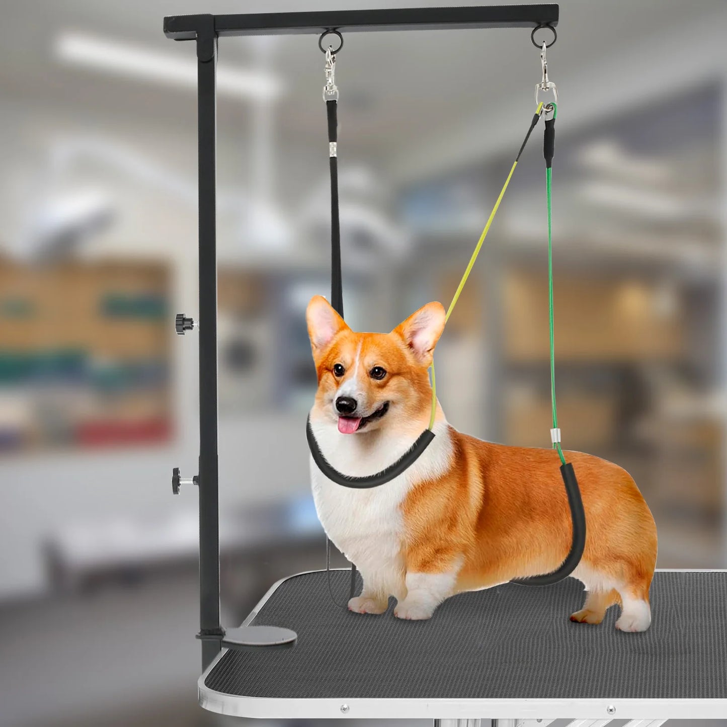 Adjustable Dog Grooming Table – Pet Beauty Stand with Clamp for Haircut & Nail Clipping