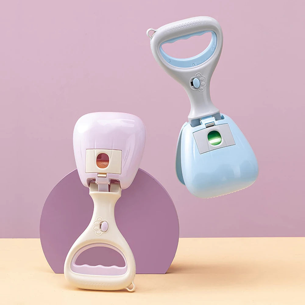 Portable Dog Pooper Scooper – Shovel with Bag Dispenser