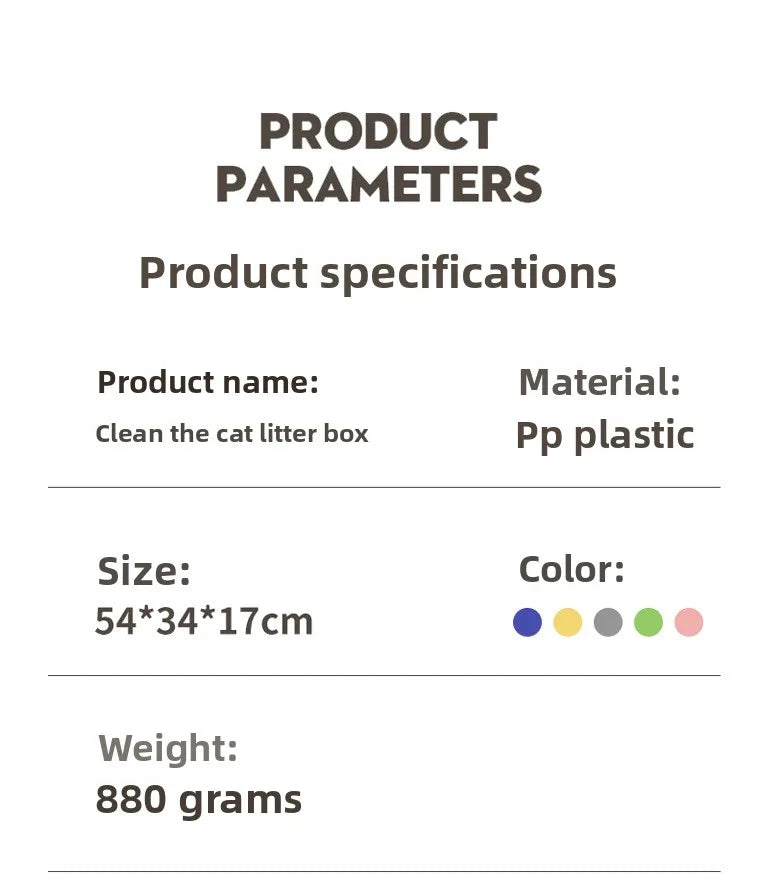 Extra Large Self-Cleaning Cat Litter Box – Closed & Odor Control