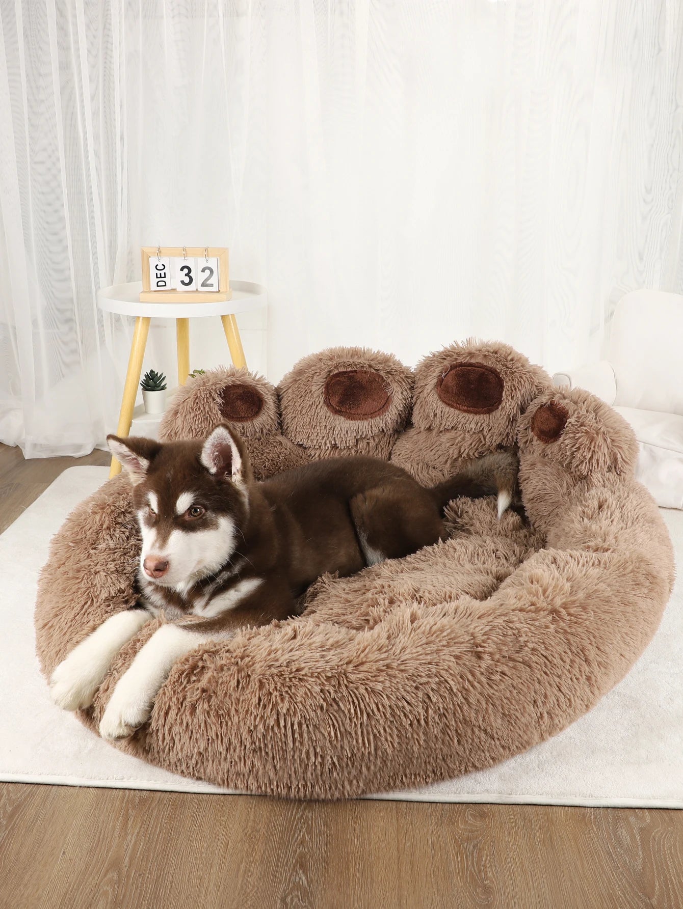 Warm Fluffy Pet Bed – Winter Sofa Basket for Dogs, Puppies & Cats