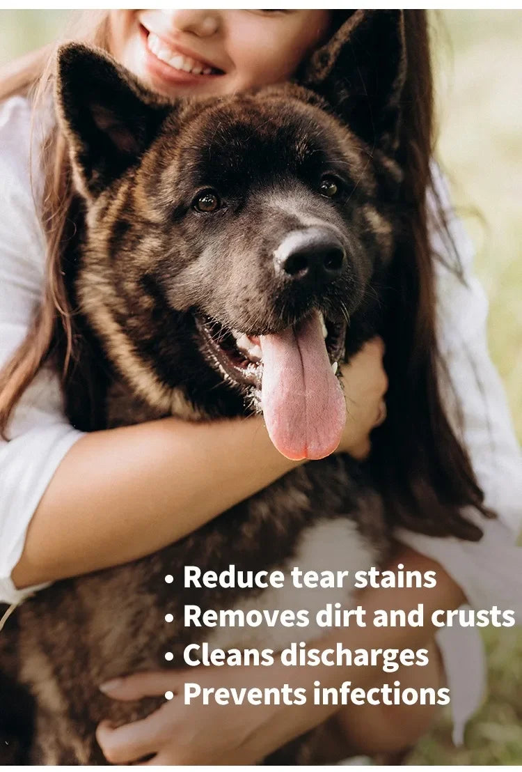 Pet Eye Wipes – Tear Stain Removal & Cleaning Wet Tissues for Cats