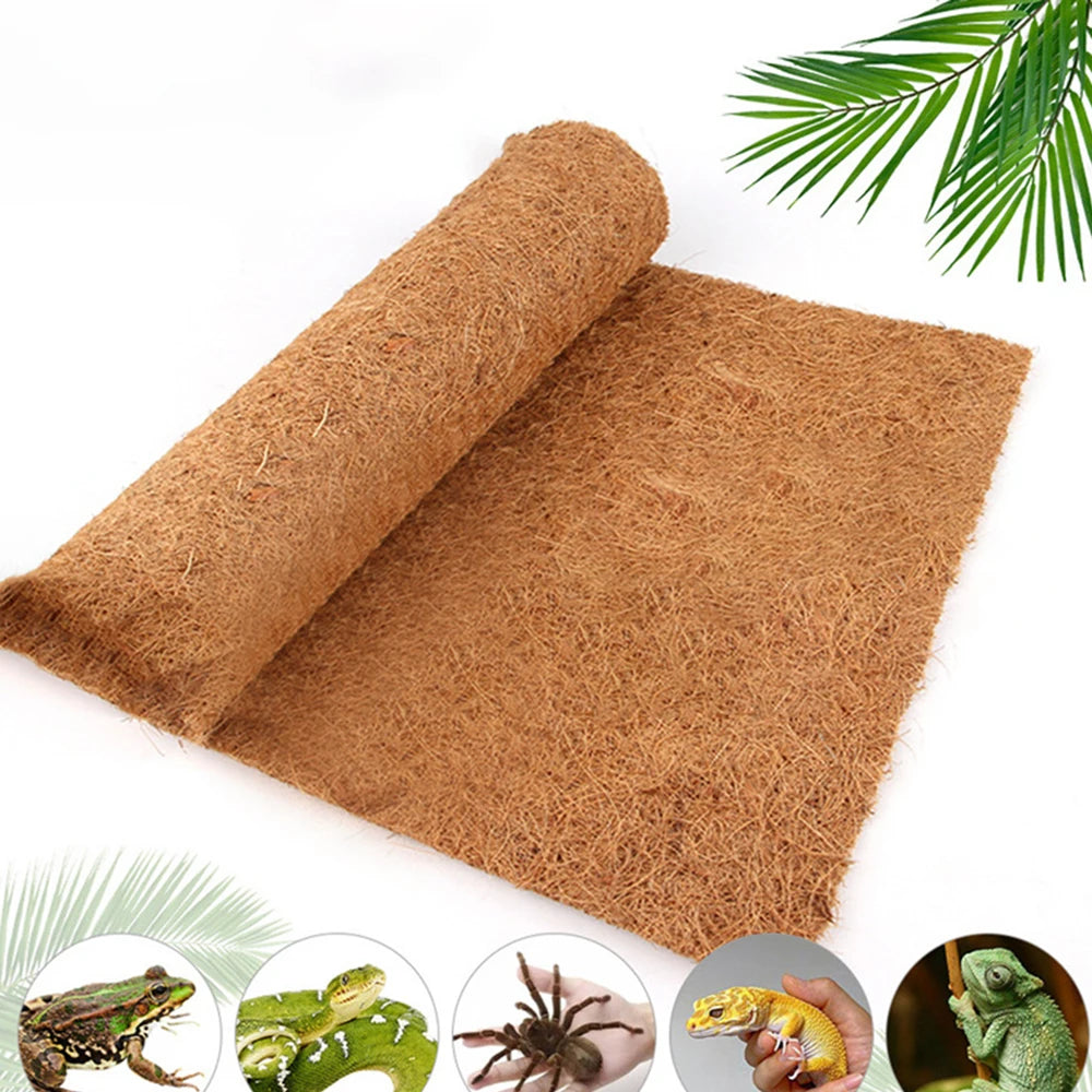 Coconut Fiber Terrarium Liner – Natural Coir Mat for Turtles, Tortoises, Lizards & Snakes