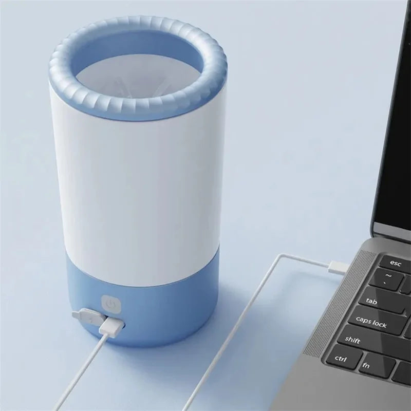 Automatic Paw Cleaner for Dogs & Cats – Soft Silicone Brush, USB-C Rechargeable, Waterproof & Portable Design