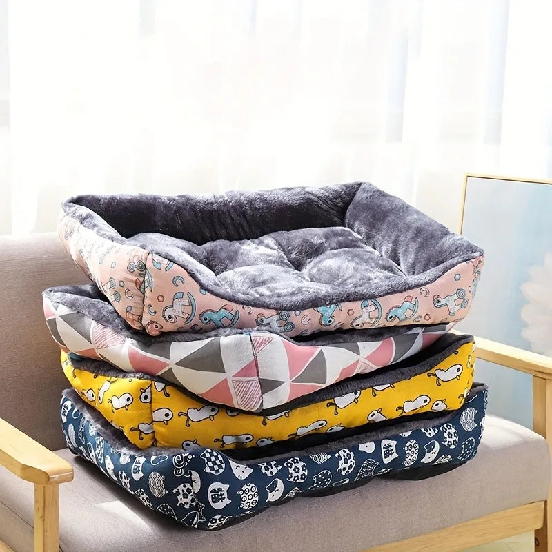 Cozy Dog & Cat Bed – Winter Sofa Mat, Cushion & Basket for All Sizes