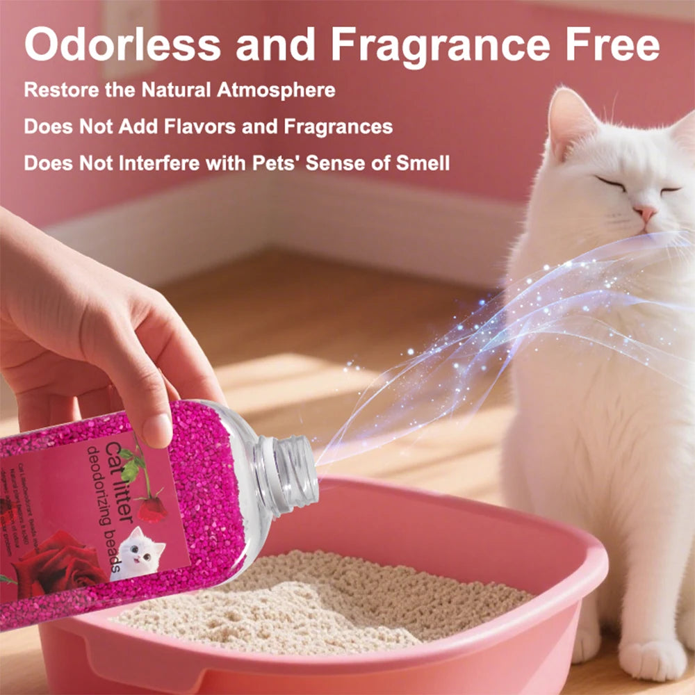 Non-Toxic Cat Litter Deodorizer – Odor Beads for Cats & Kittens