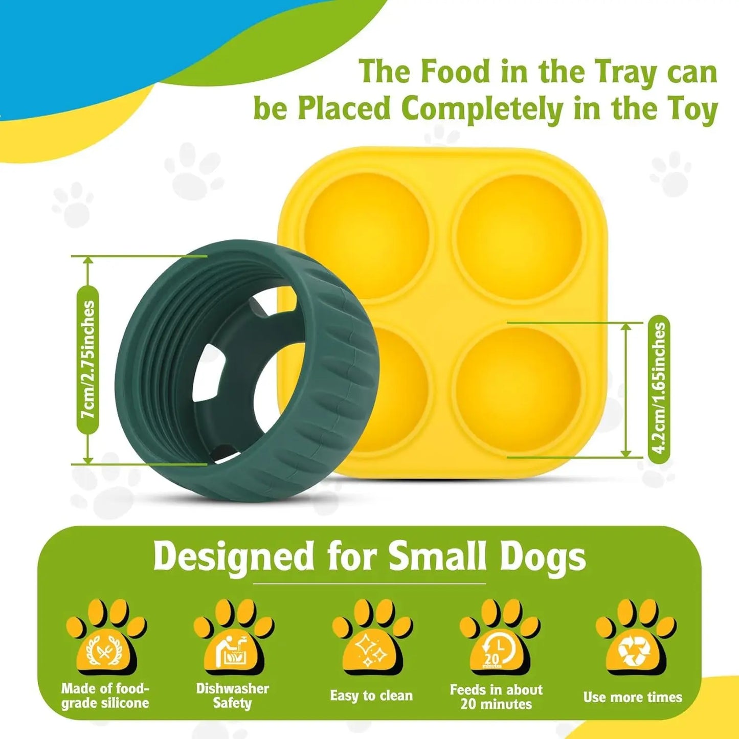 Refillable Silicone Dog Toy – Interactive Chew & Feeding Ball