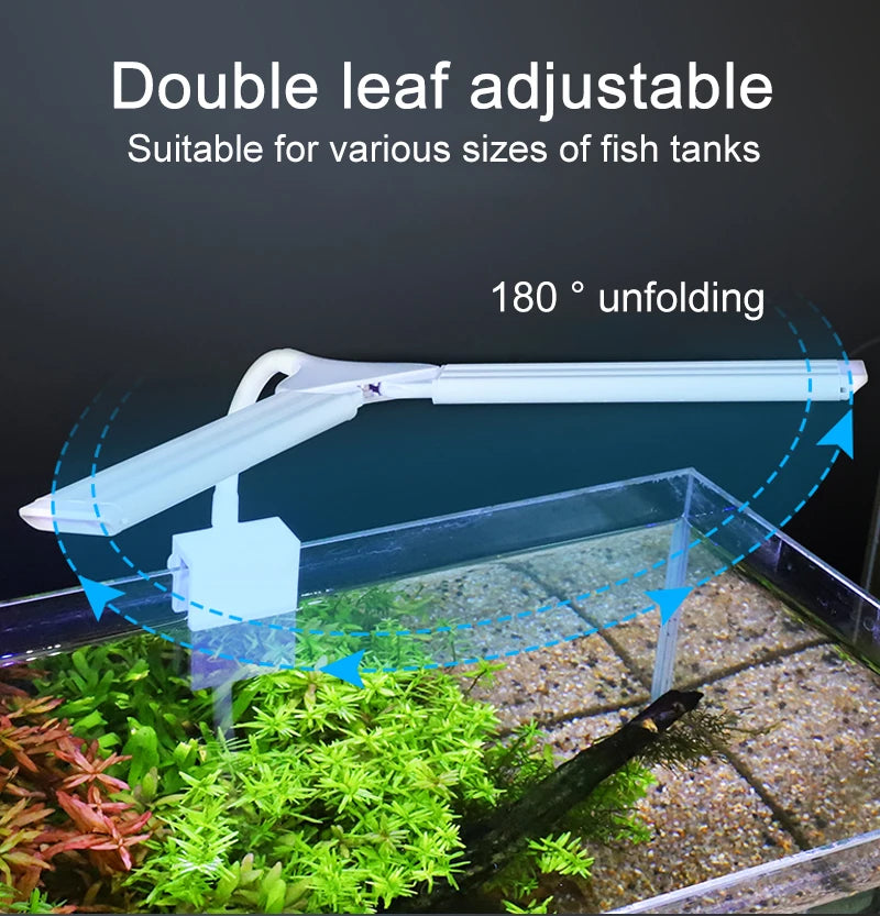 Super Bright Clip Lamp LED Aquarium Light for Aquatic Plant Grow Fish Tank