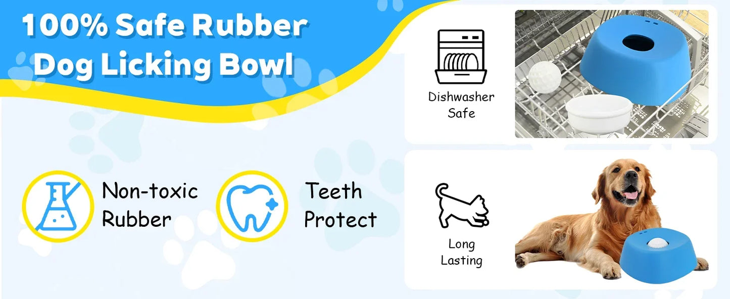 Anti-Choking Slow Feeder Dog Bowl – Non-Slip 3/4 Cup for Treats