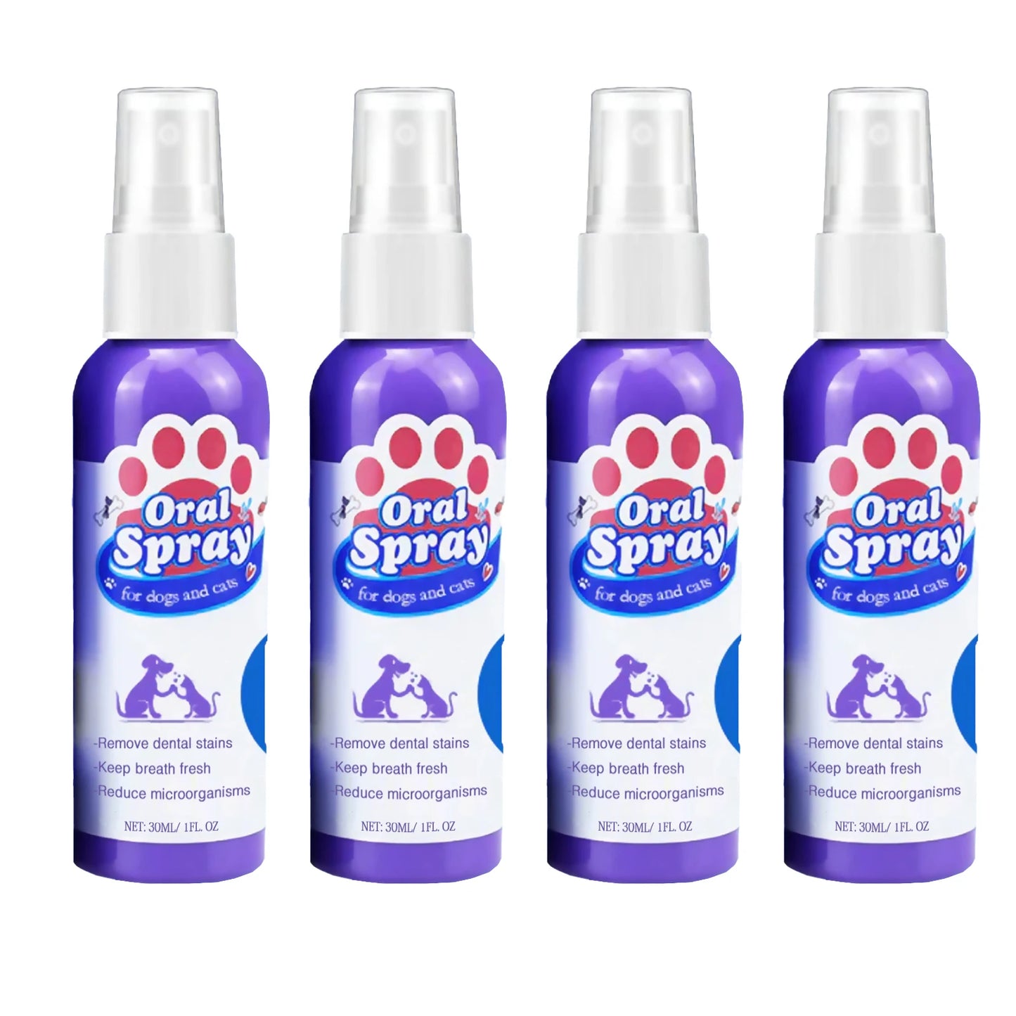 Pet Dental Spray for Dogs & Cats – Freshen Breath, Remove Plaque & Tartar, Easy Oral Care 30ml