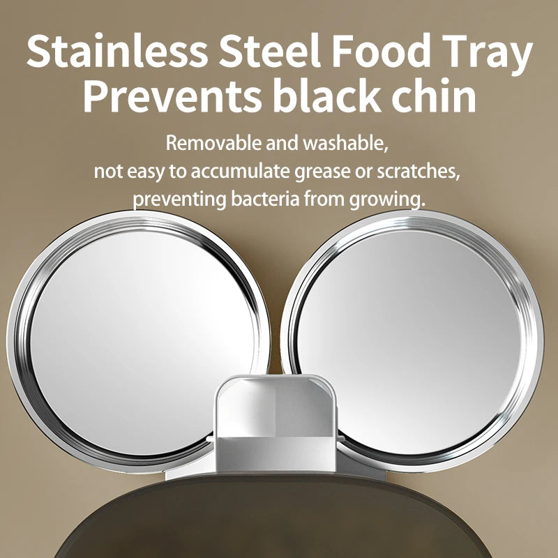 7L Smart Automatic Pet Feeder – Double Bowl WiFi Cat & Dog Dispenser