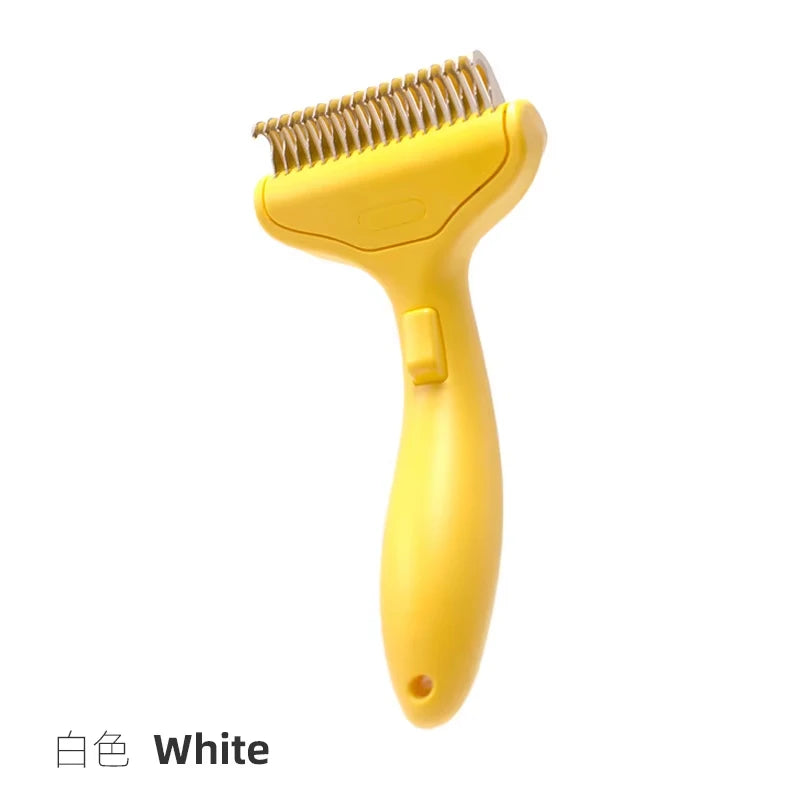 Stainless Steel Dog Hair Removal Brush – Pet Grooming & Dematting Comb