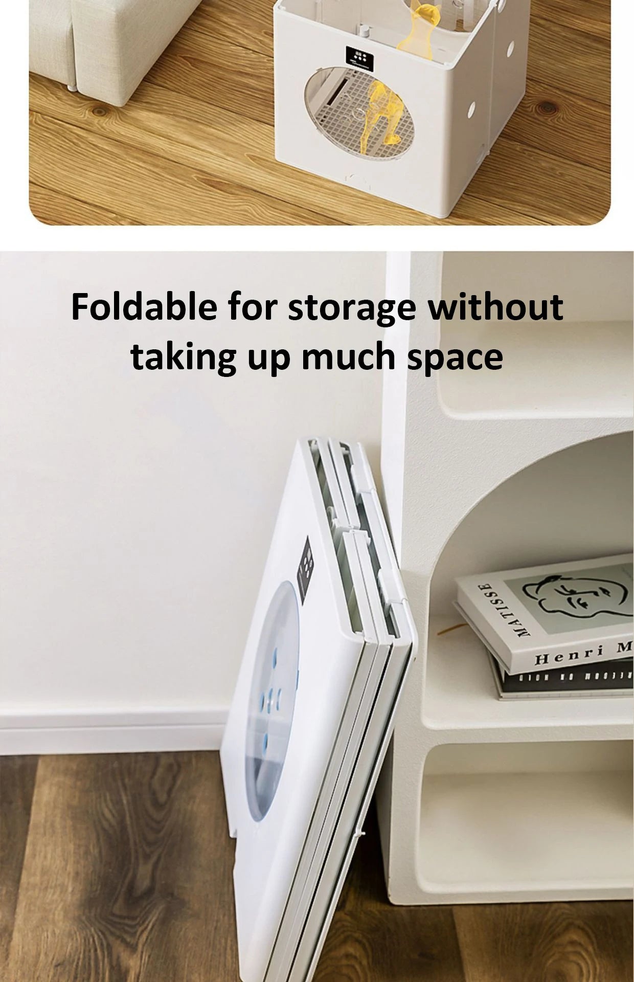 Foldable Pet Drying Box – 88L Large Automatic Dog & Cat Hair Dryer