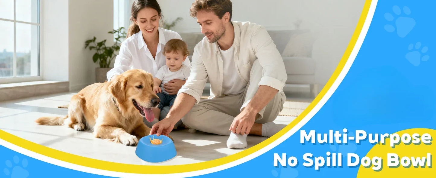 "Slow Feeder Dog Lick Bowl – Anti-Choke, Non-Slip 3/4 Cup"