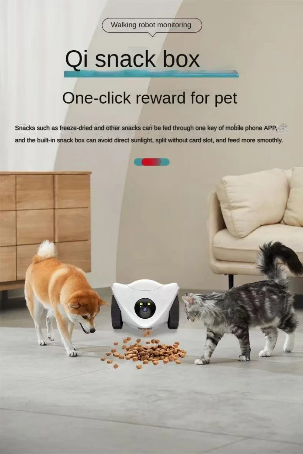 Pethiphop Smart 360° Pet Treat Dispenser Camera