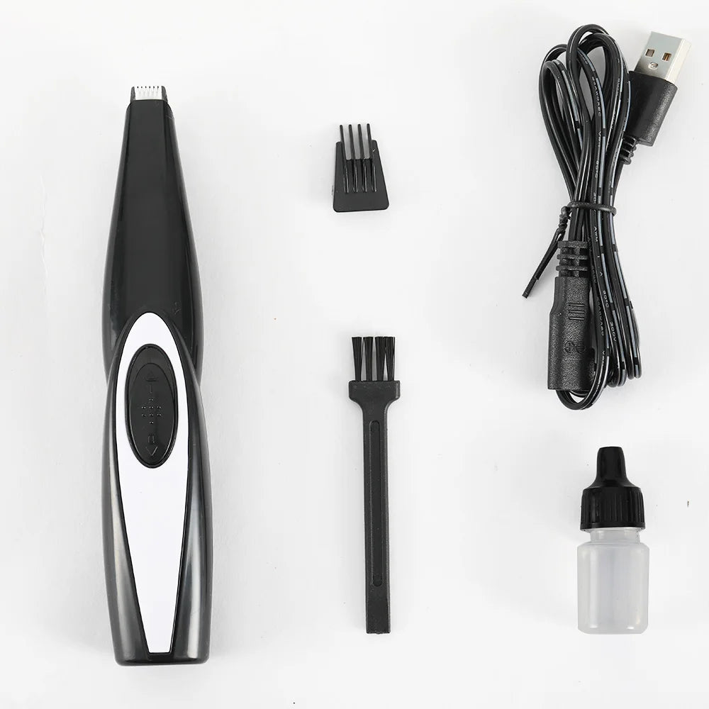 USB Rechargeable Pet Hair Trimmer – Dog & Cat Grooming Clipper Kit