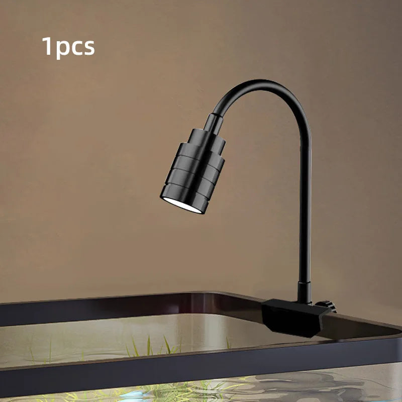 LED Aquarium Light Adjustable Focus Fish Tank Aquatic Plant Light