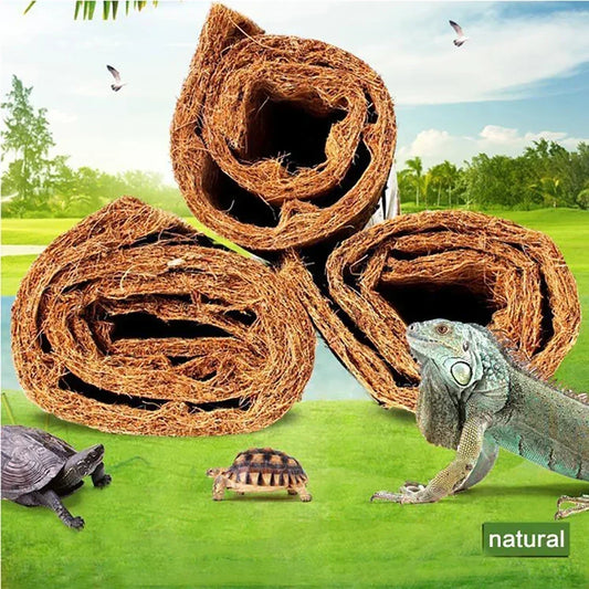 Natural Coconut Fiber Coconut Palm Mat Reptile Carpet Breeding Box Liner Turtle Lizard Snake Chameleon Landscape Multiple Sizes