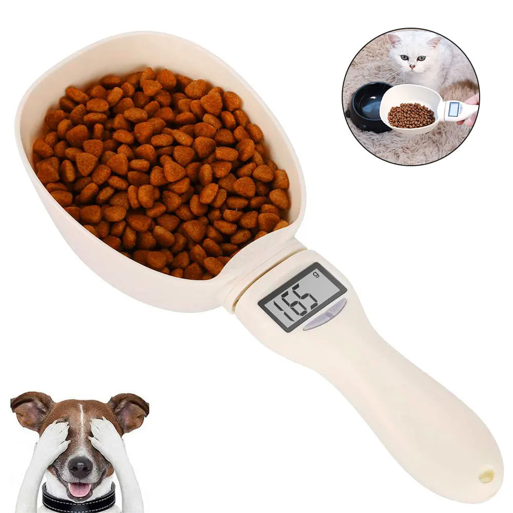 "Digital Pet Food Scoop Scale – LED Display"