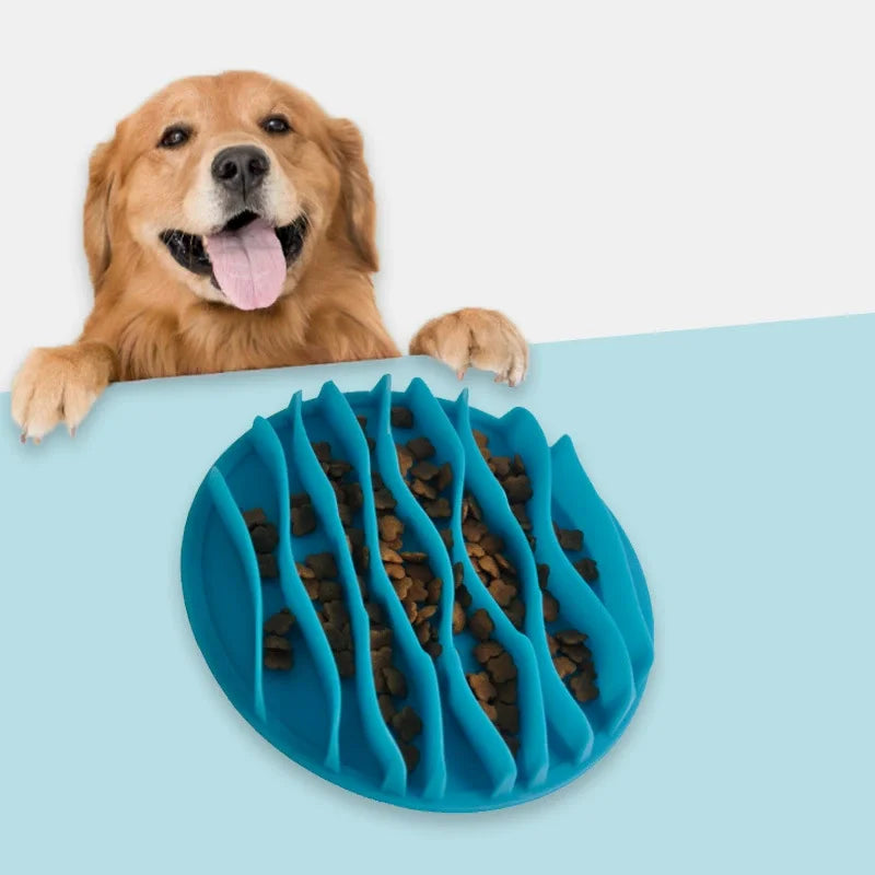 Jungle Slow Feeder Bowl – Anti-Choke, Anti-Slip for Dogs & Cats