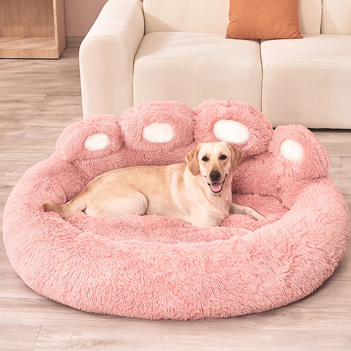Warm Fluffy Pet Bed – Winter Sofa Basket for Dogs, Puppies & Cats