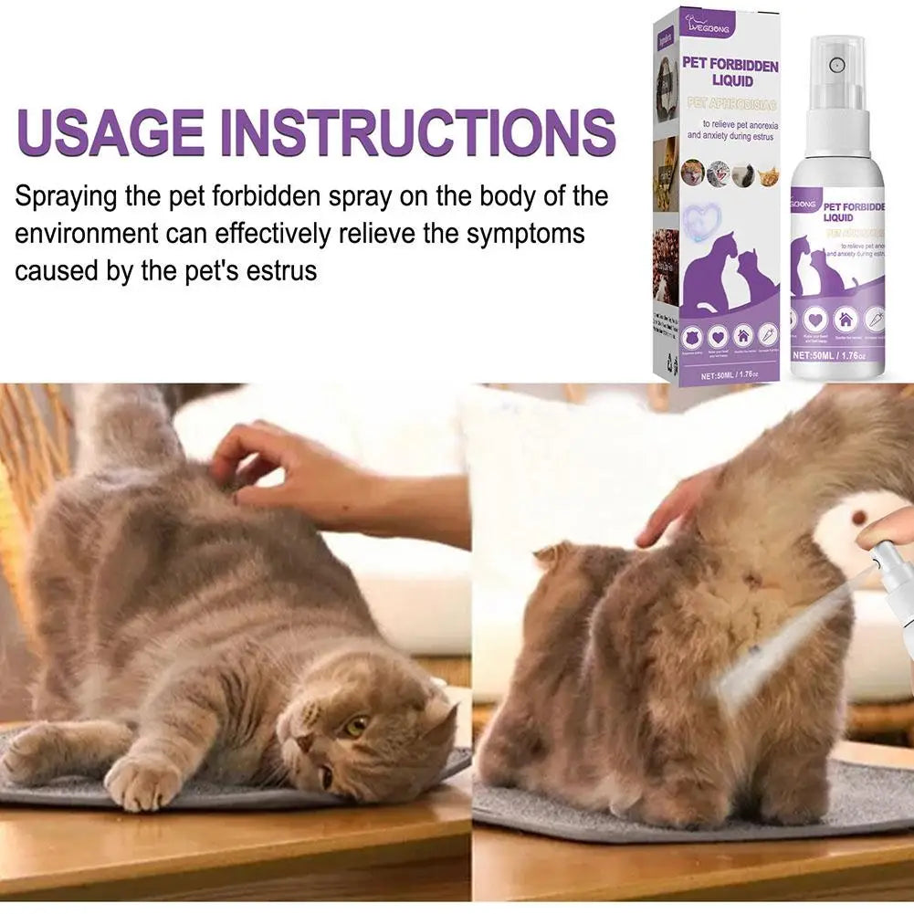 Pet Calming Spray – Pheromone Anxiety Relief for Cats & Dogs, Reduce Stress & Agitation