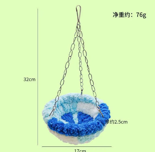 Winter Heated Bird House – Warm Cotton Snuggle Hut for Parakeets & Cockatiels