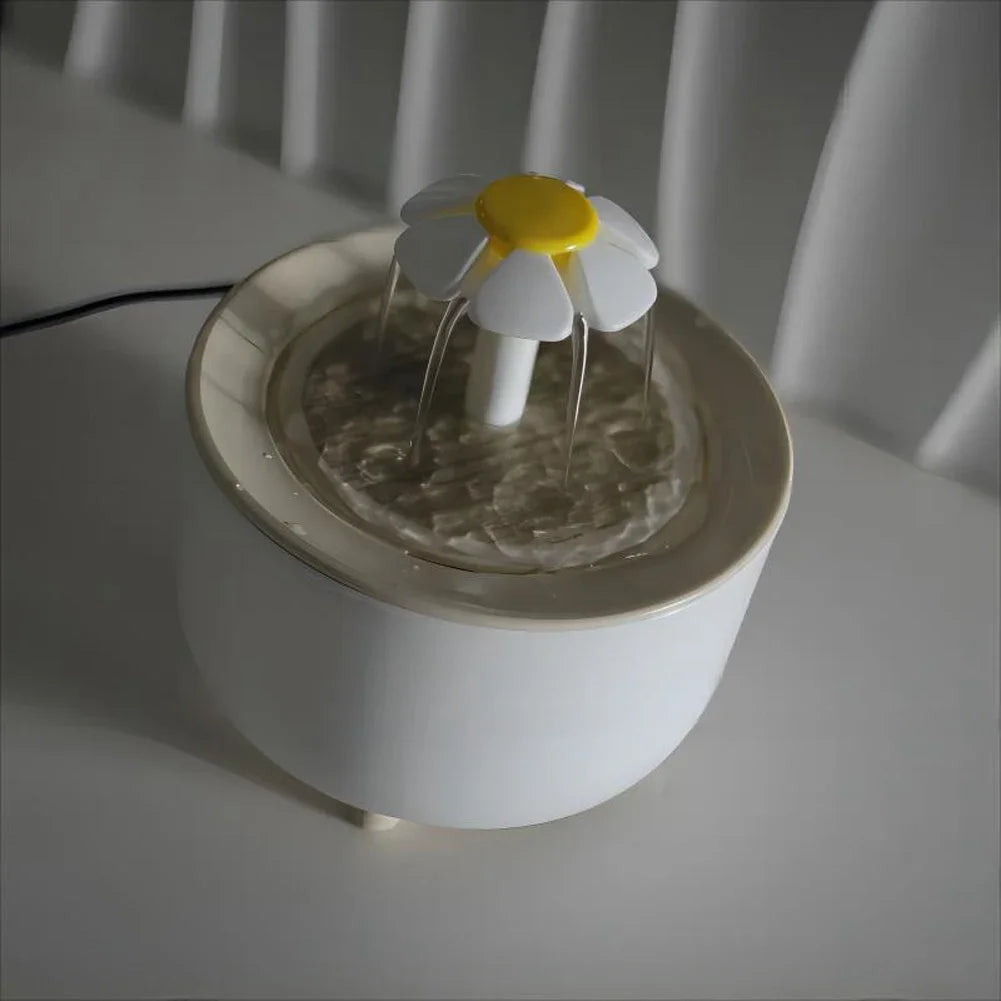 1200ml Electric Silent Cat Water Fountain – USB Filtered Pet Drink