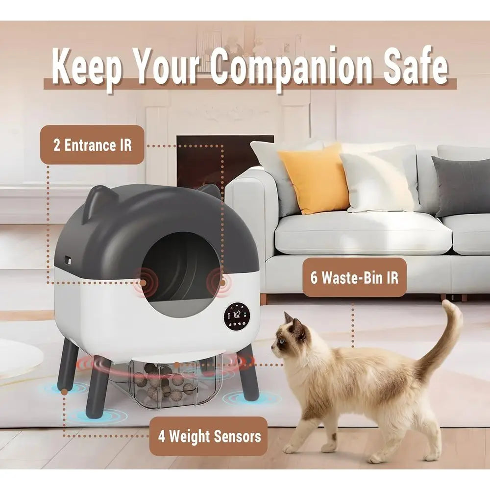 "S7 Smart Self-Cleaning Cat Litter Box – XL Automatic Robot"